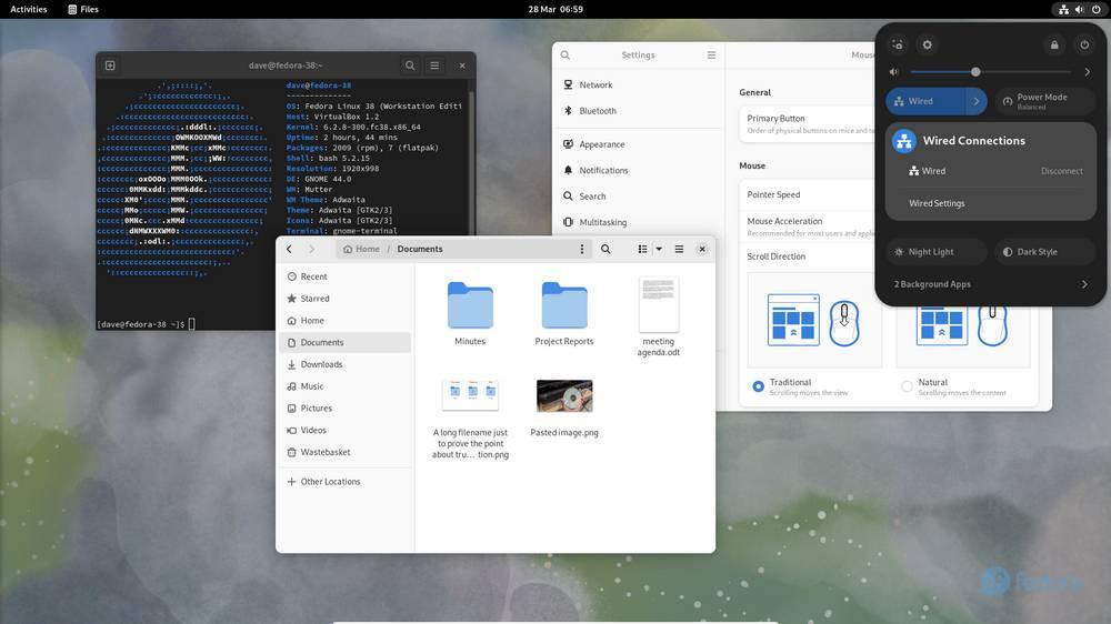 Fedora 38 Desktop